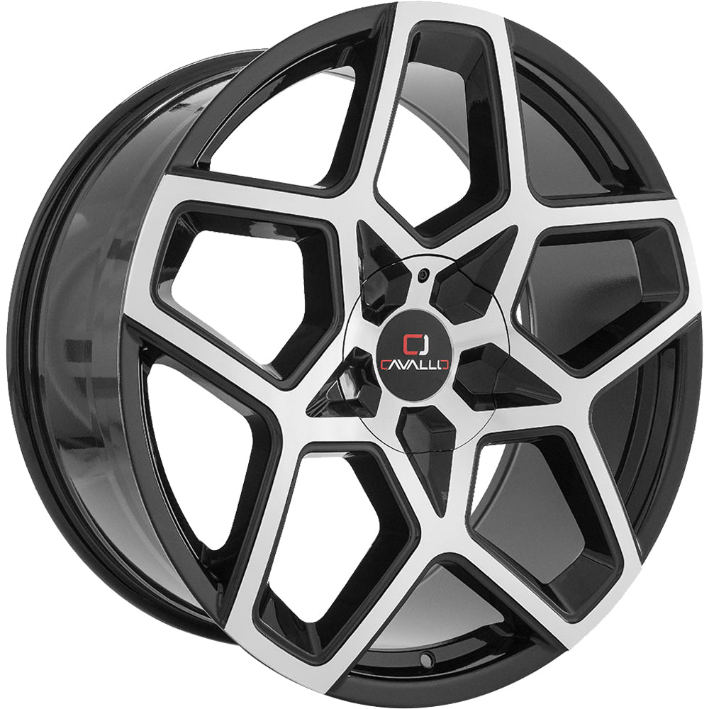 Cavallo CLV-25 Black Machined Wheel