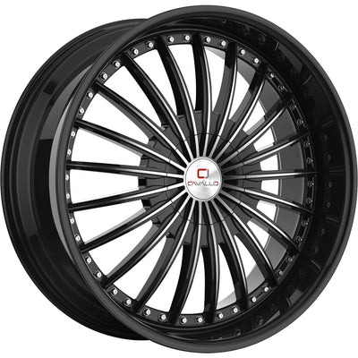 Cavallo CLV-32 Black Machined Wheel
