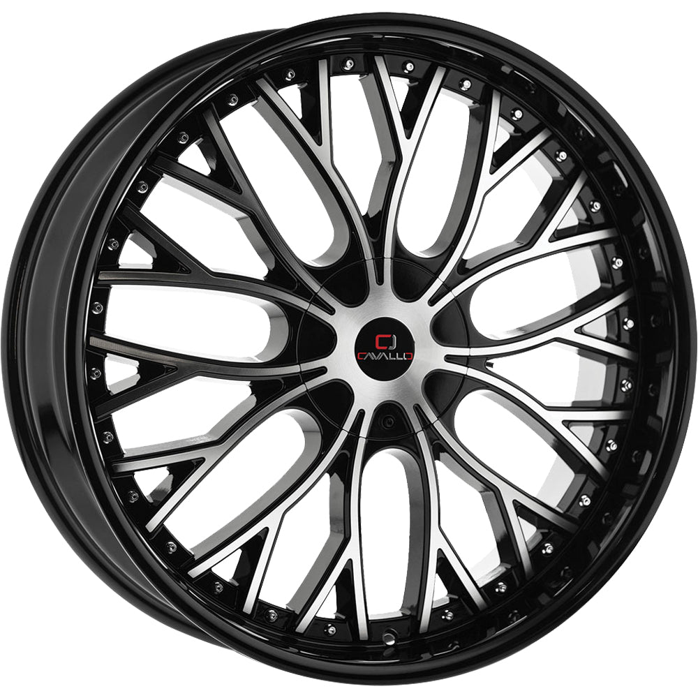 Cavallo CLV-33 Black Machined Wheel
