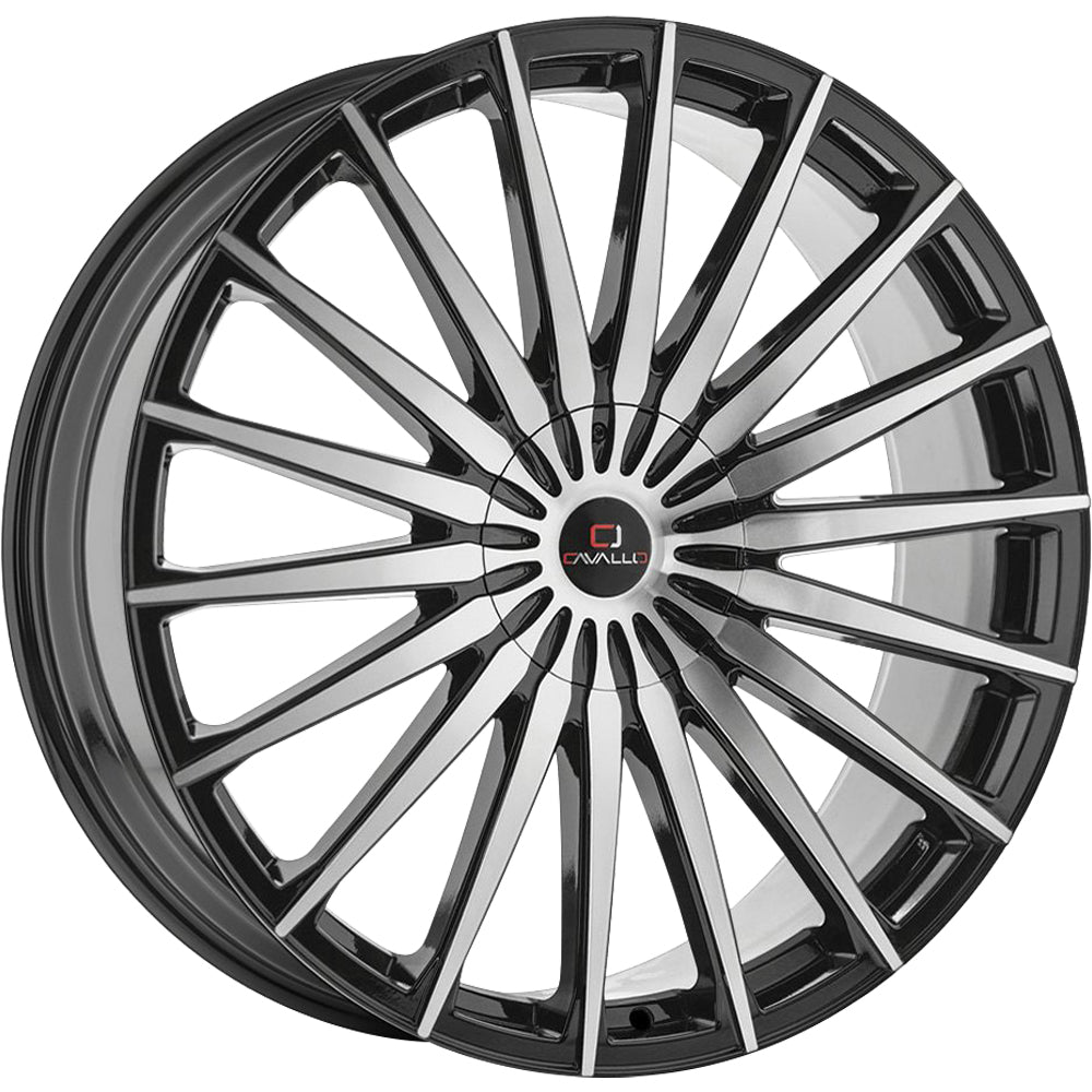 Cavallo CLV-34 Black Machined Wheel