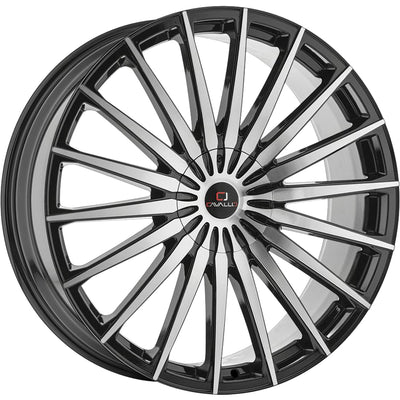 Cavallo CLV-34 Black Machined Wheel
