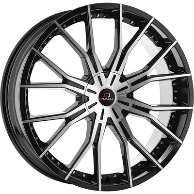 Cavallo CLV-36 Black Machined Wheel