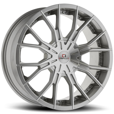 Cavallo CLV-36 Silver Machined Wheel