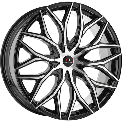 Cavallo CLV-37 Black Machined Wheel