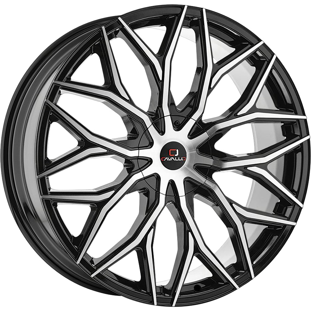Cavallo CLV-37 Black Machined Wheel