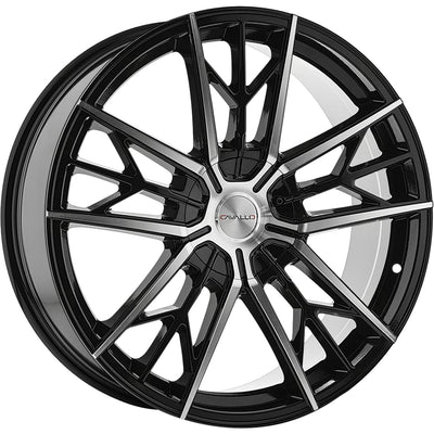 Cavallo CLV-39 Black Machined Wheel