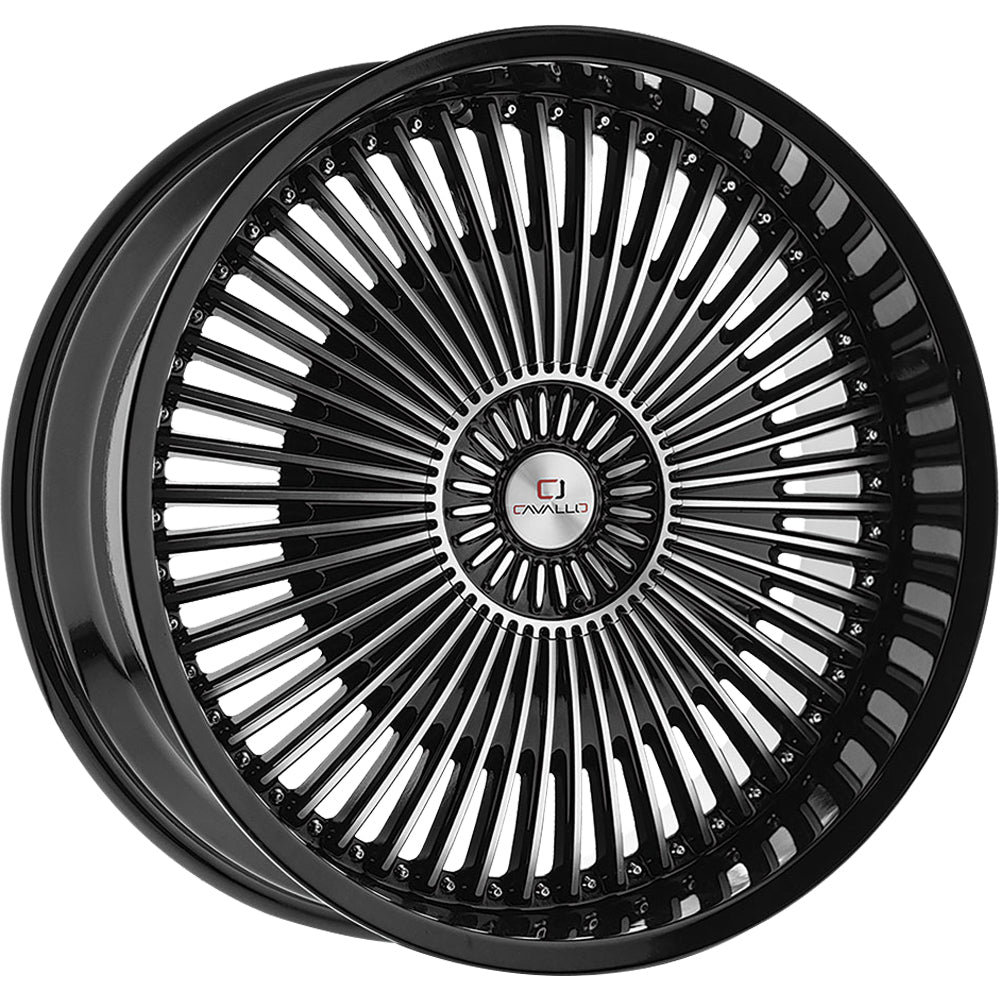 Cavallo CLV-41 Black Machined Wheel