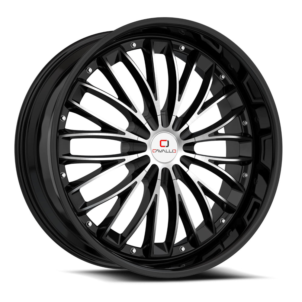 Cavallo CLV-42 Black Machined Wheel