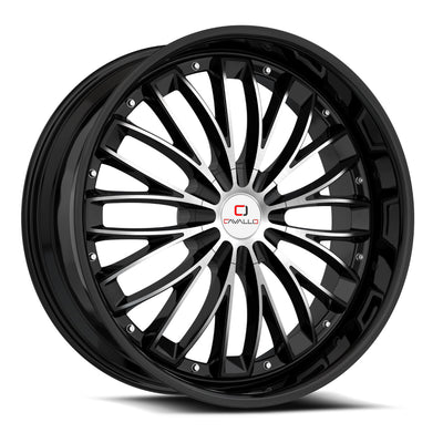 Cavallo CLV-42 Black Machined Wheel
