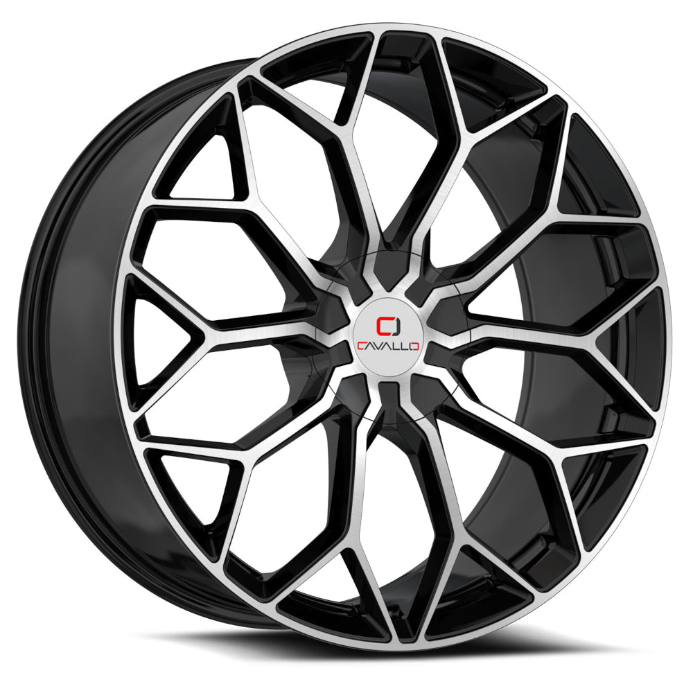 Cavallo CLV-44 Black Machined Wheel