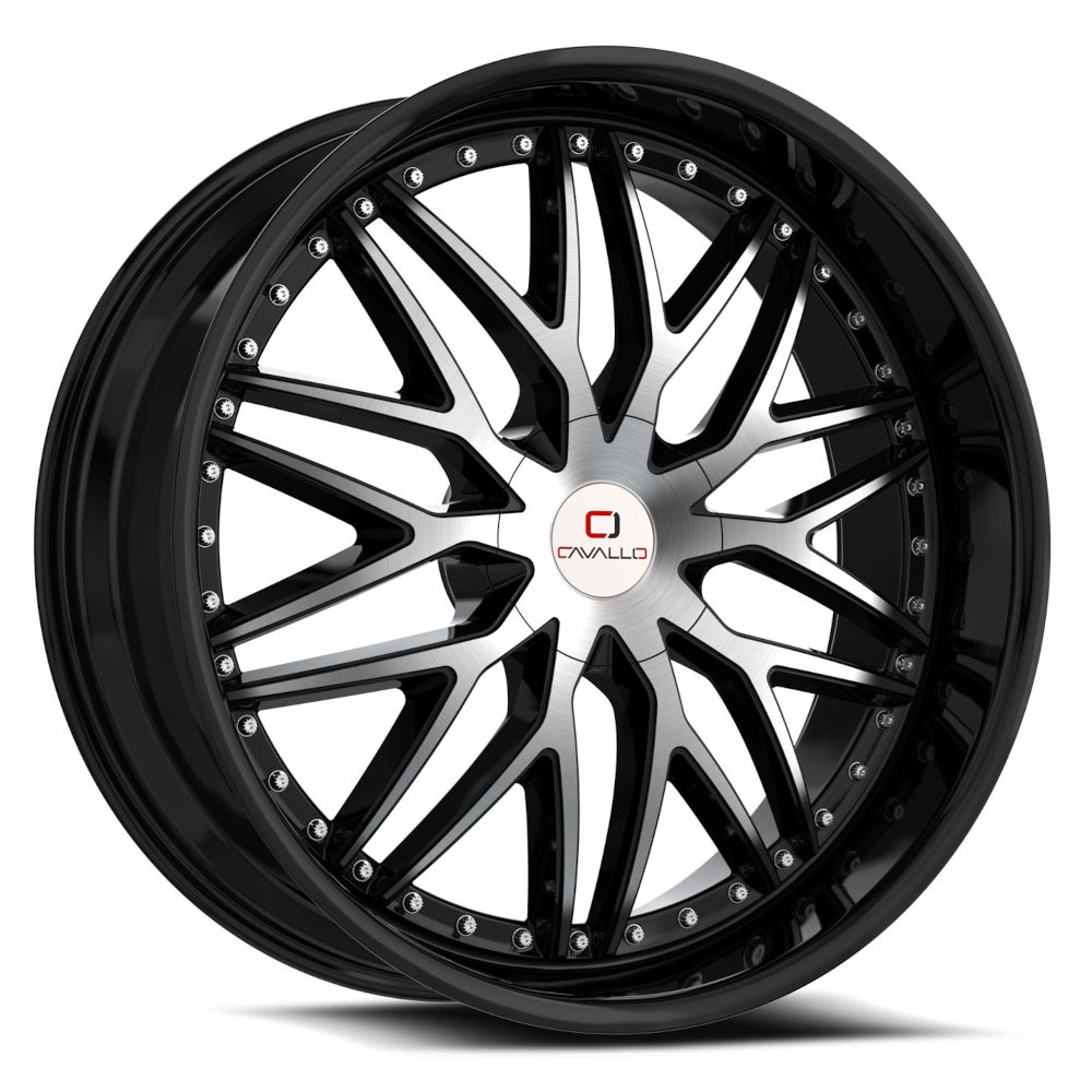 Cavallo CLV-46 Black Machined Wheel