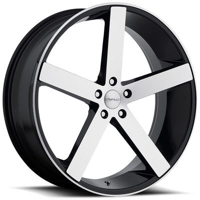 Cavallo CLV-5 Black Machined Wheel