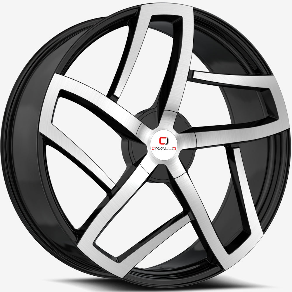 Cavallo CLV-50 Black Machined Wheel