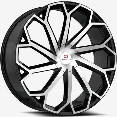 Cavallo CLV-51 Black Machined Wheel