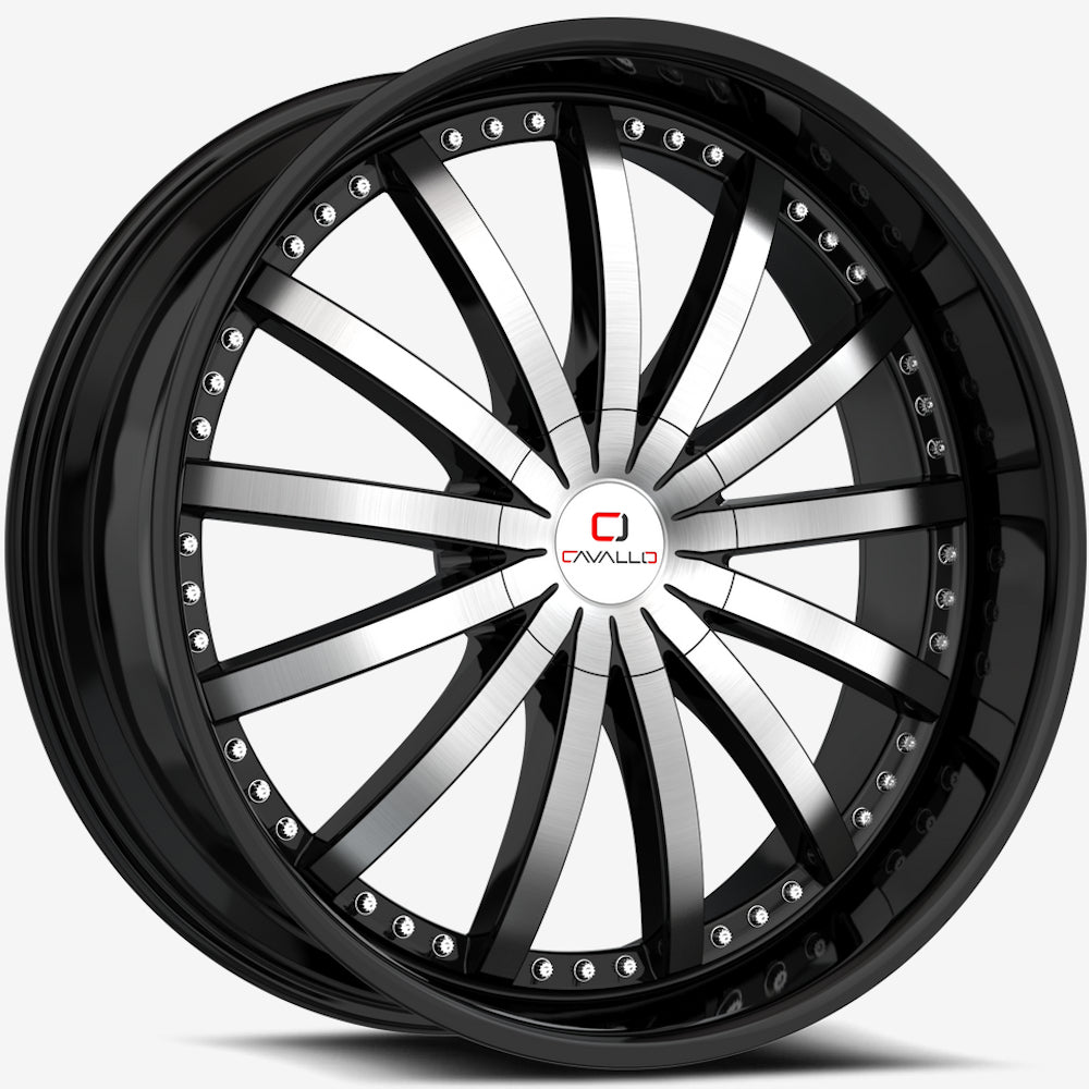 Cavallo CLV-53 Black Machined Wheel