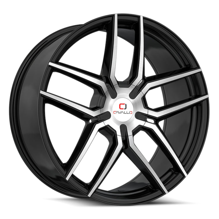 Cavallo CLV-55 Black Machined Wheel