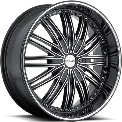 Cavallo CLV-7 Black Machined Wheel