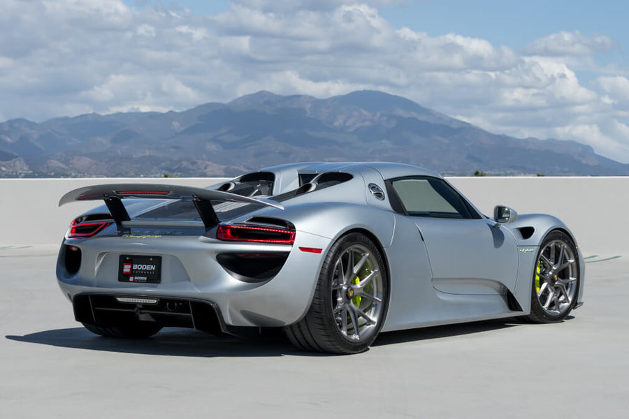 HRE P101 forged wheel on Porsche 918 Spyder Silver
