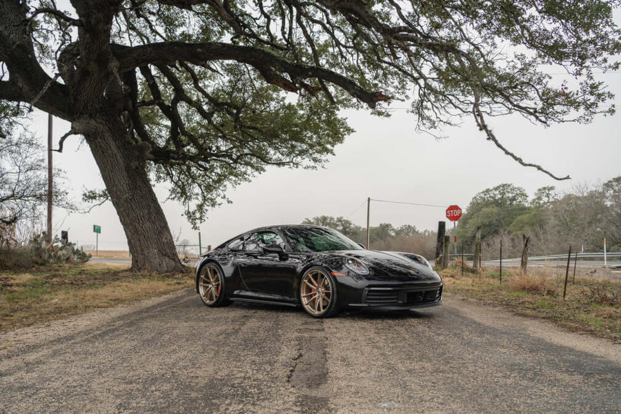 HRE P104 forged wheel on Porsche 992 Carrera S