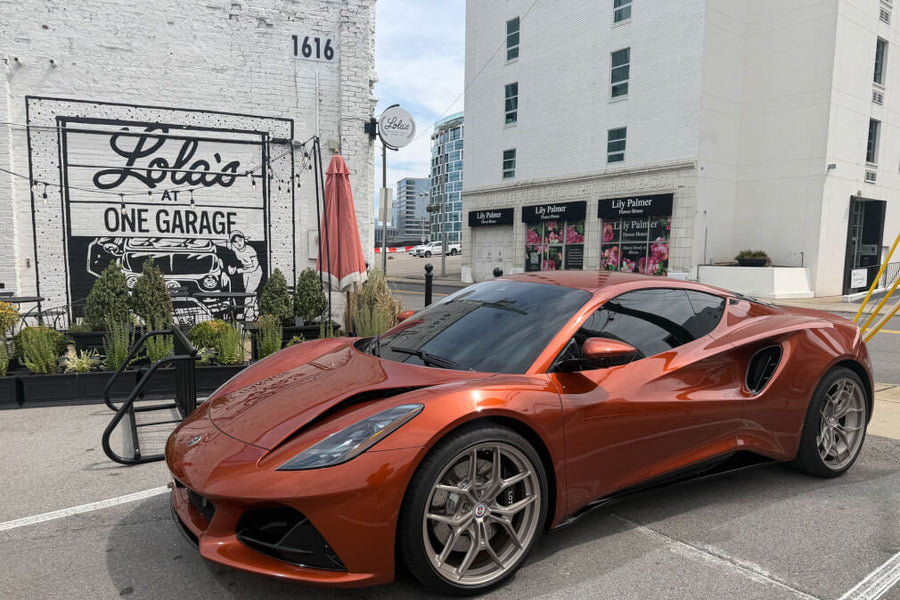 HRE P301 forged wheel on Lotus Emira