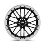 Cray Eagle 20x12.5 +47 Gloss Black Mirror Cut Lip premium Corvette wheel