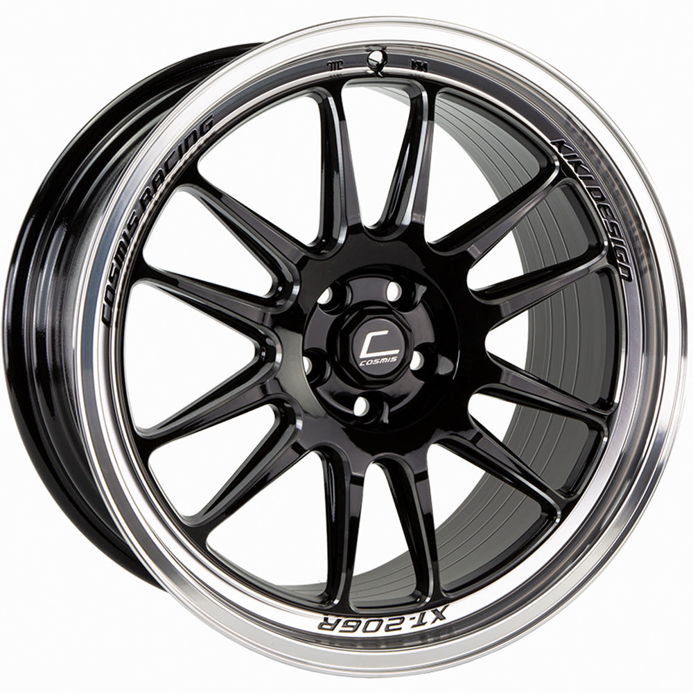 Cosmis Racing XT-206R-FF Black Machined Wheel