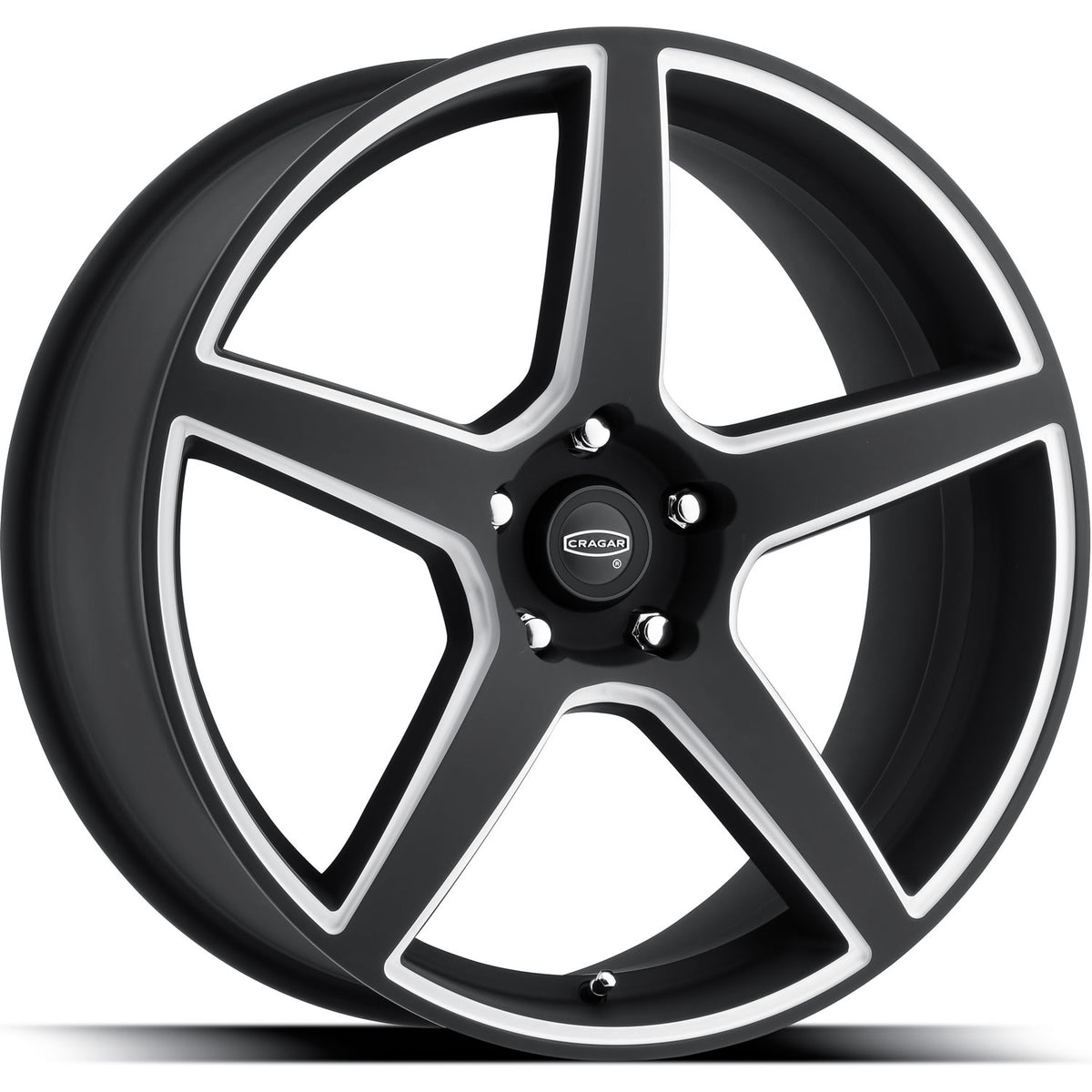 Cragar 620 Black Machined Wheel