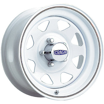 Cragar White Spoke White Wheel