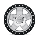 Black Rhino CRAWLER 17x8.5 0mm Silver with Mirror Face & Black Lip