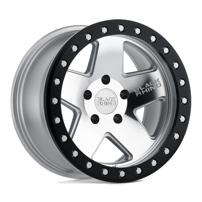 Black Rhino CRAWLER Silver wheel