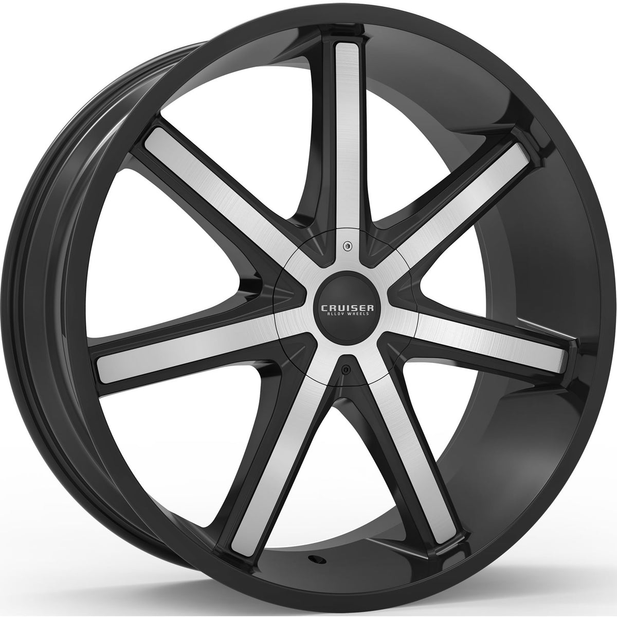 Cruiser Alloy Defiant Black Machined Wheel