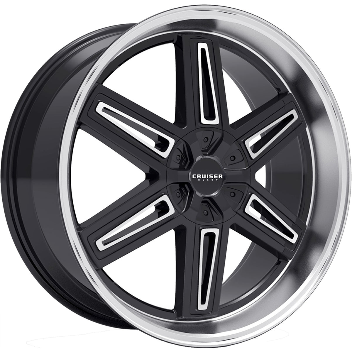 Cruiser Alloy Iconic Black Machined Wheel