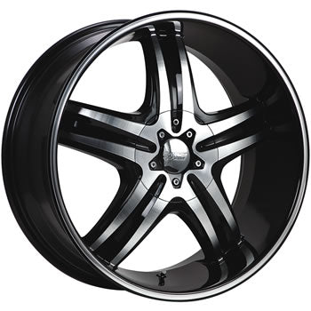 Cruiser Alloy Impulse Black Wheel