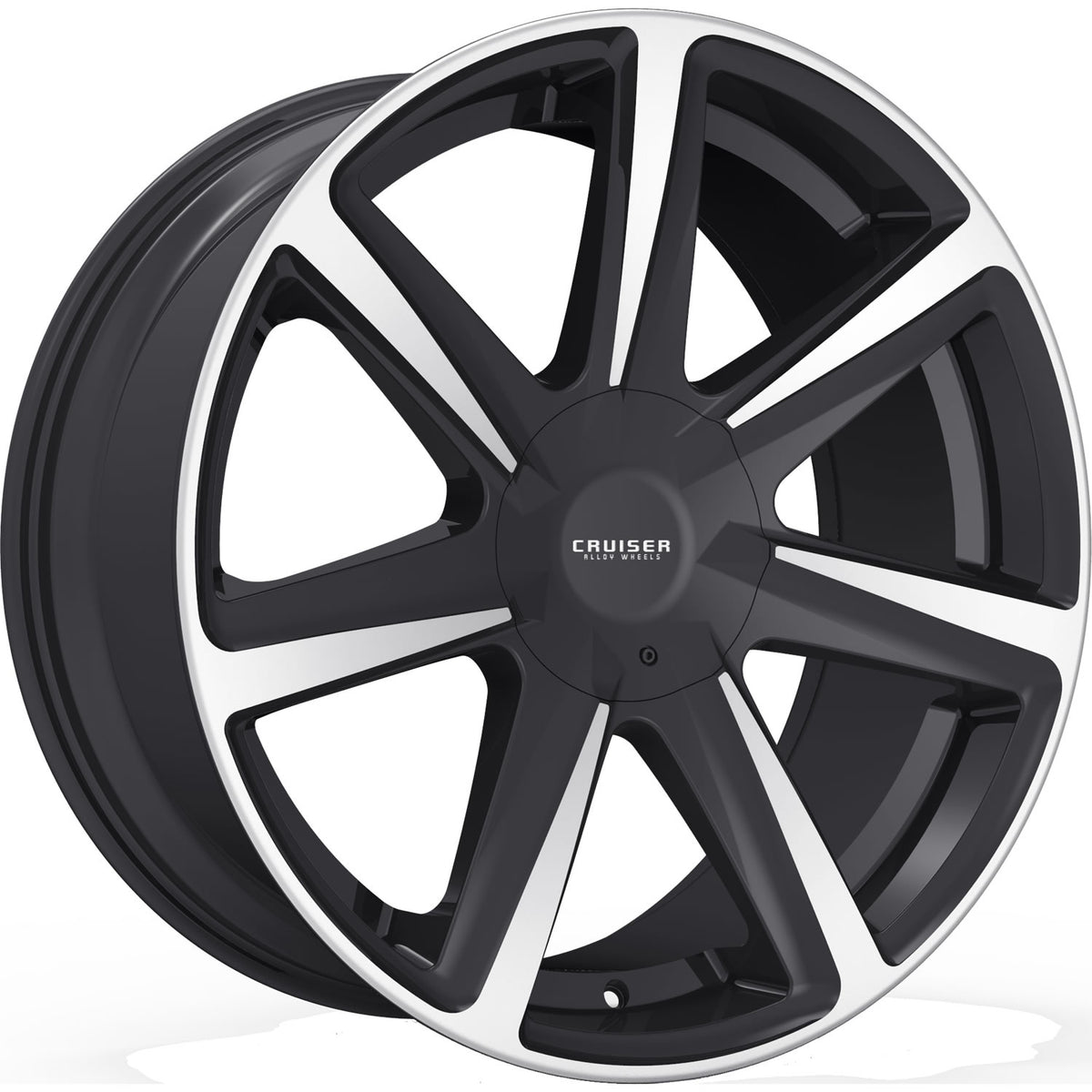Cruiser Alloy Kinetic Black Machined Wheel
