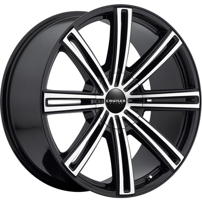 Cruiser Alloy Obsession Black Machined Wheel