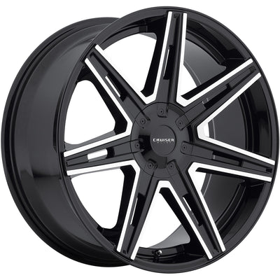 Cruiser Alloy Paradigm Black Machined Wheel