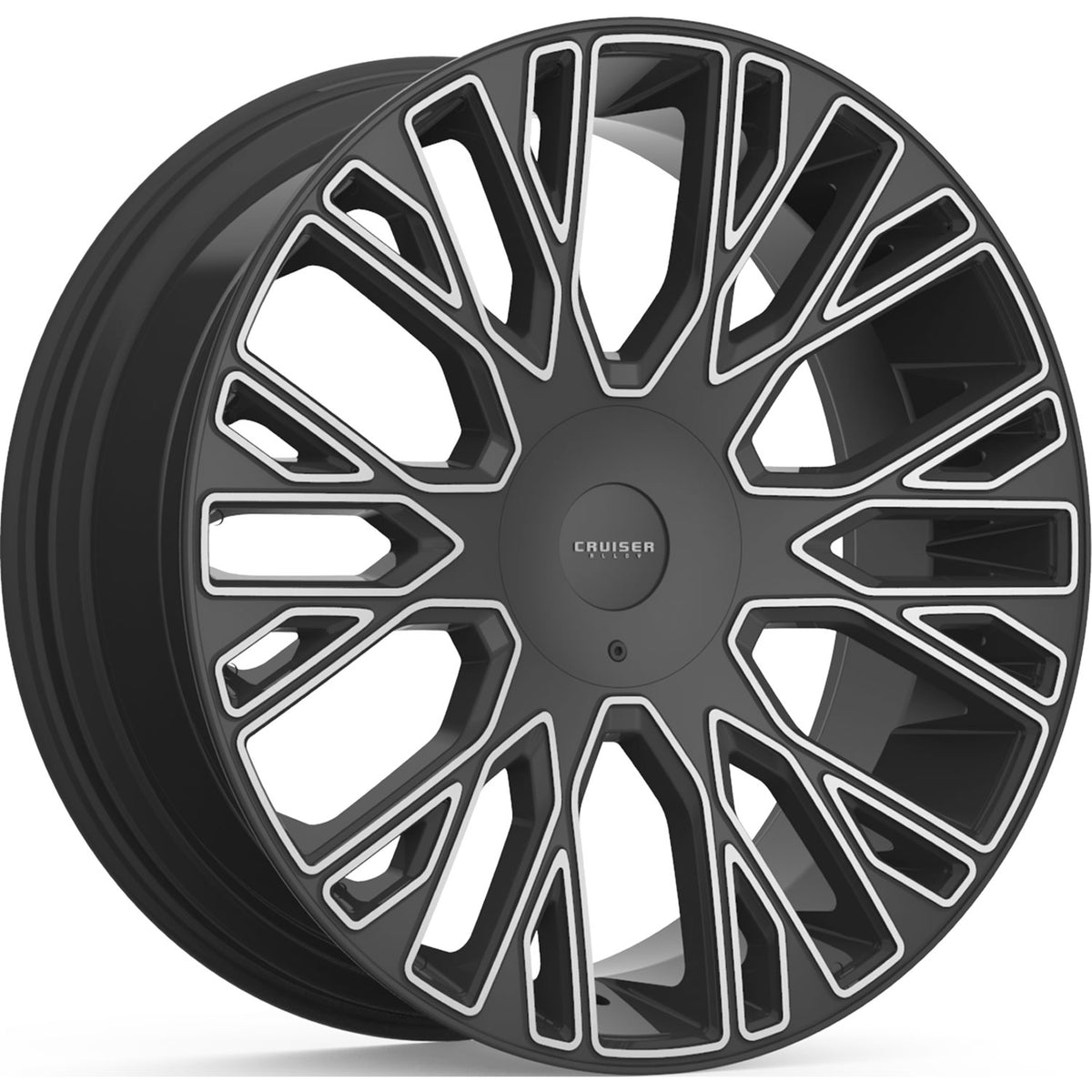 Cruiser Alloy Raucous Black Machined Wheel
