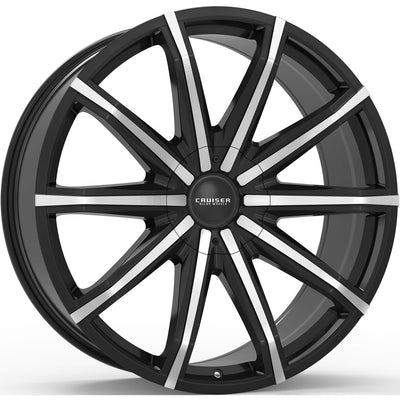 Cruiser Alloy Spectrum Black Machined Wheel