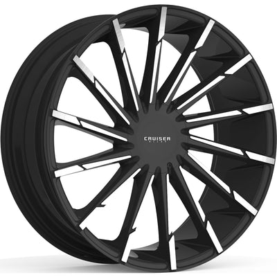 Cruiser Alloy Stiletto Black Machined Wheel