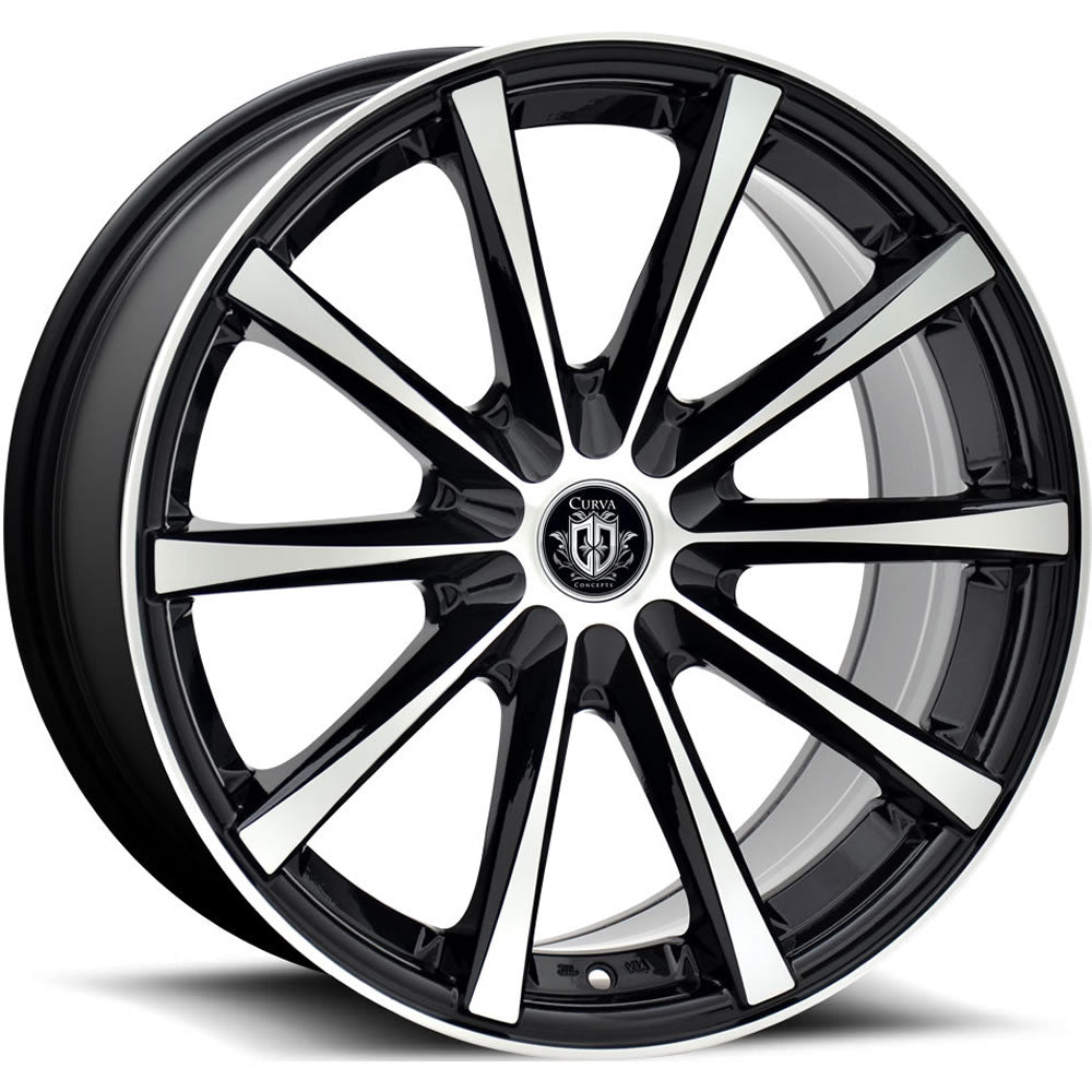 Curva C10N Black Machined Wheel