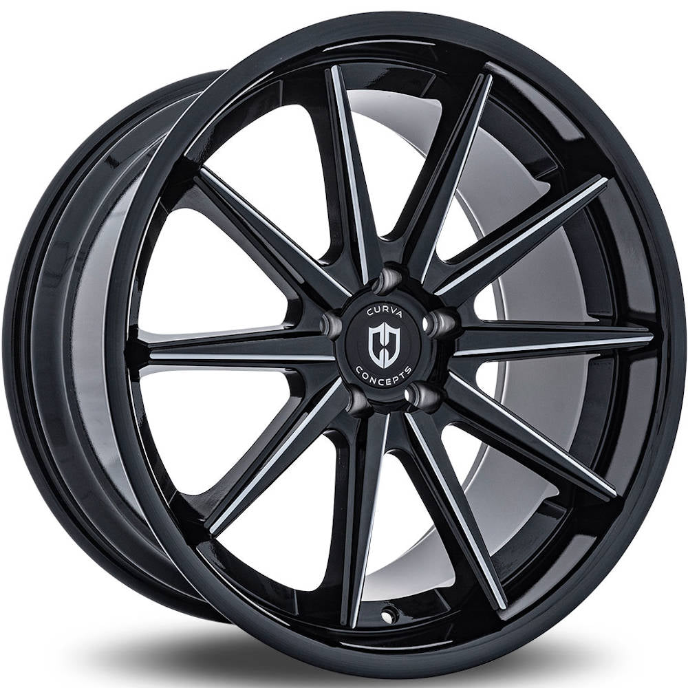 Curva C24 Black Milled Wheel