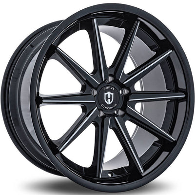 Curva C24 Black Milled Wheel