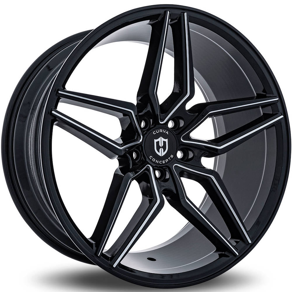 Curva C25 Black Milled Wheel