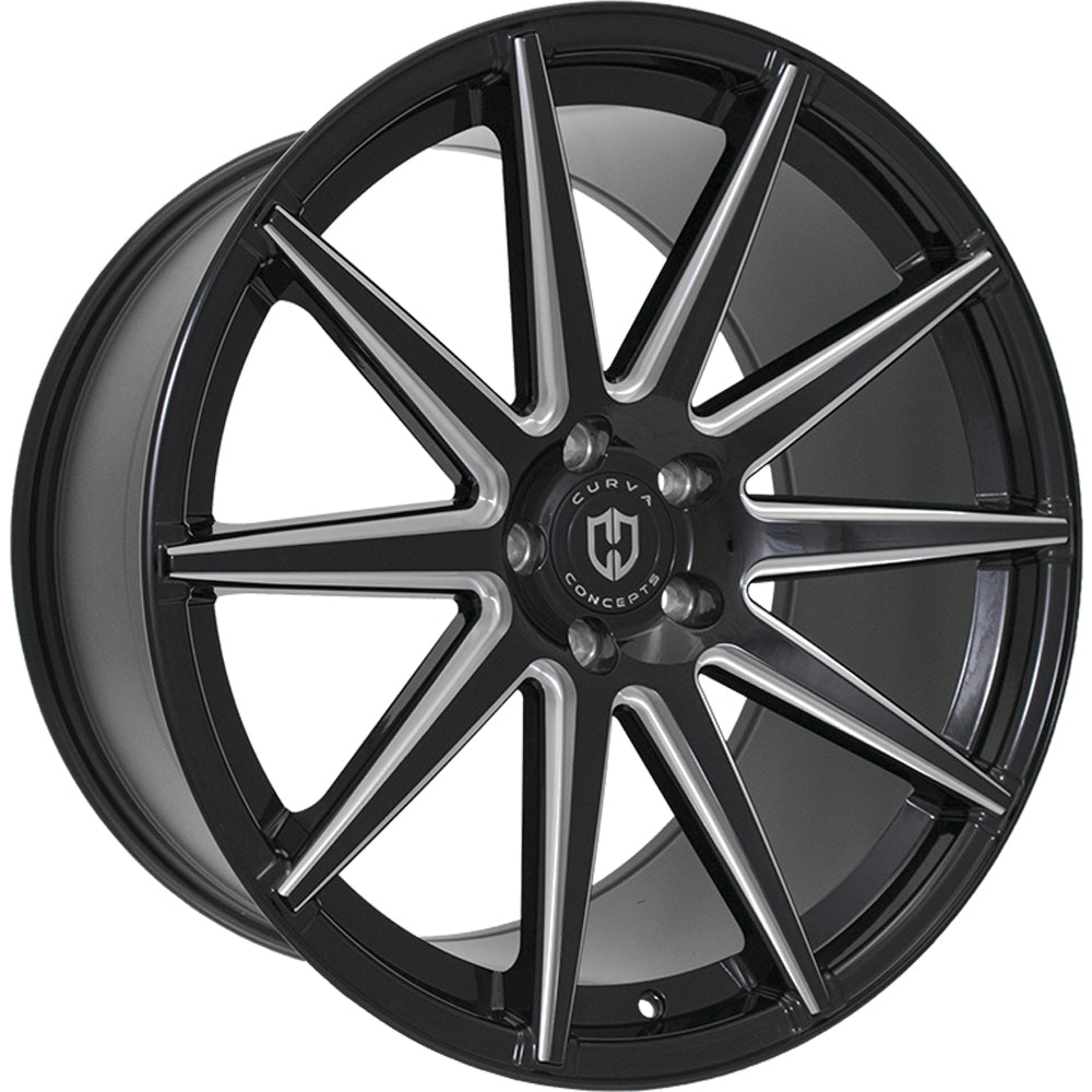 Curva C49 Black Milled Wheel
