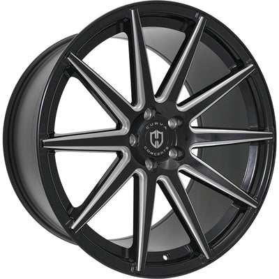 Curva C49 Black Milled Wheel