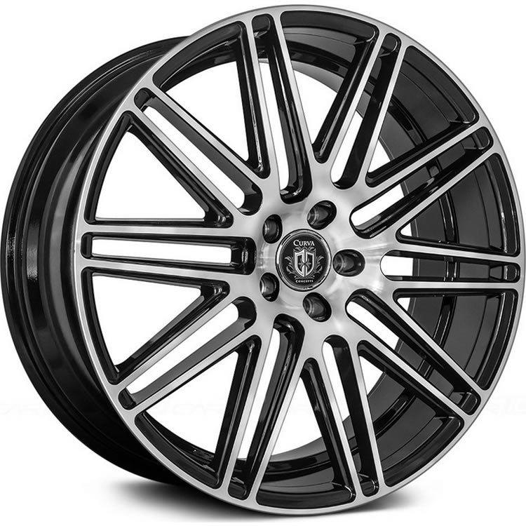 Curva C50 Black Machined Wheel