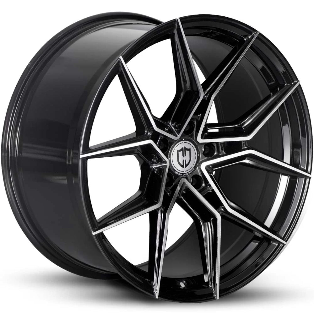 Curva CFF43 Black Machined Wheel