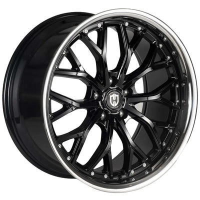 Curva CFF76 20x10 +35mm Gloss Black Stainless Lip