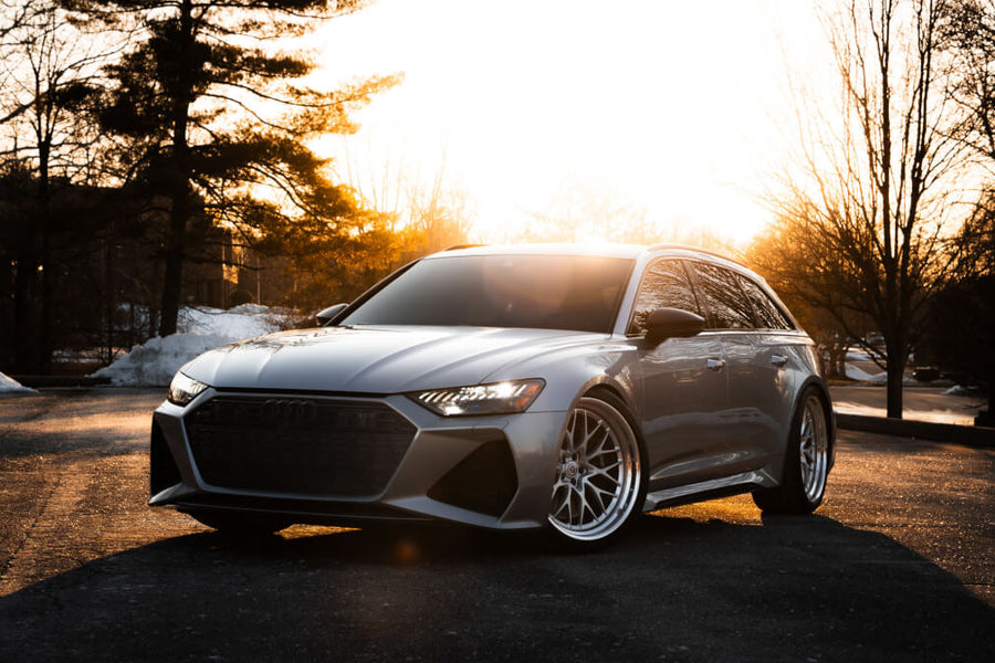 HRE 520 forged wheel on Audi RS 6 ON HRE 520 IN Frozen Polished Clear Polished Clear
