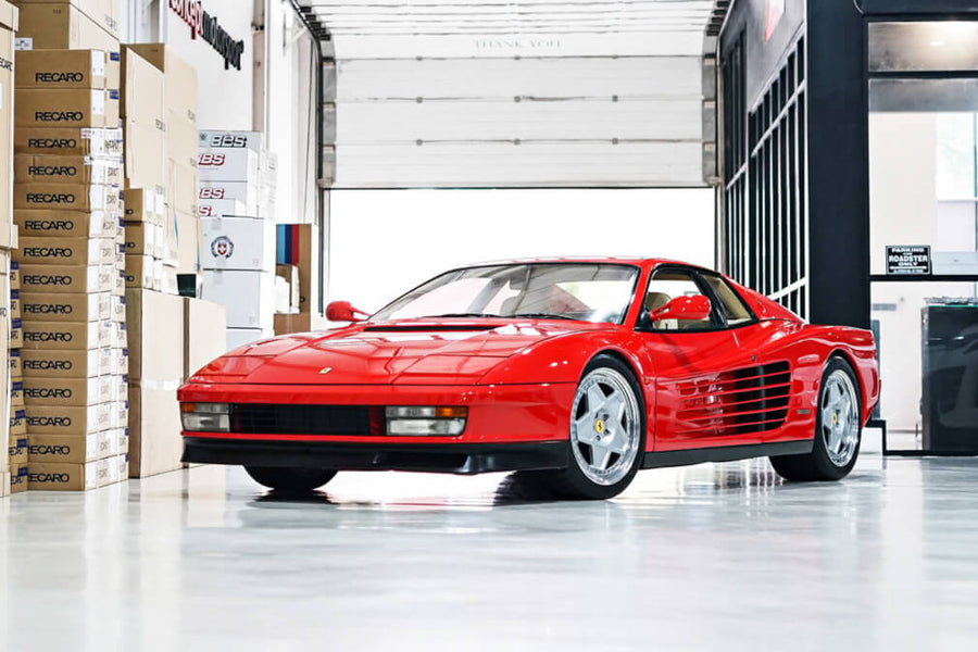 HRE 505 forged wheel on Ferrari Testarossa